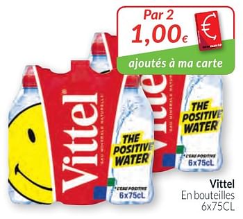 Promotions Vittel en bouteilles - Vittel - Valide de 01/03/2018 à 01/04/2018 chez Intermarche