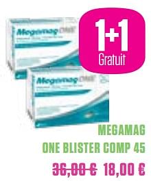 Promotions Megamag one blister comp 45 - Megamag - Valide de 01/03/2018 à 30/05/2018 chez Medi-Market