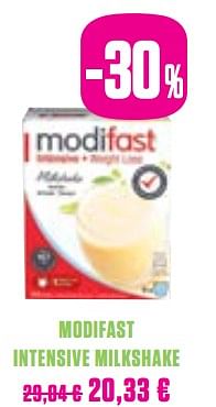 Promotions Modifast intensive milkshake - Modifast - Valide de 01/03/2018 à 30/05/2018 chez Medi-Market