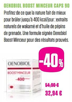 Promotions Oenobiol boost minceur caps 90 - Oenobiol - Valide de 01/03/2018 à 30/05/2018 chez Medi-Market