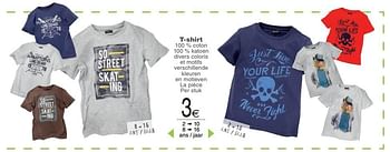 Promoties T-shirt kinderen - Huismerk - Cora - Geldig van 06/03/2018 tot 19/03/2018 bij Cora