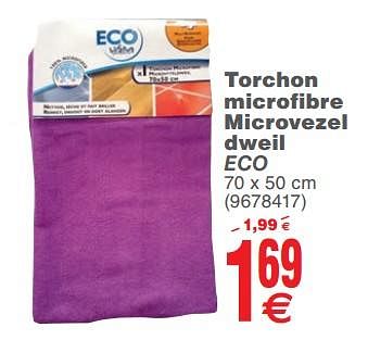Promoties Torchon microfibre microvezel dweil eco - Eco+ - Geldig van 06/03/2018 tot 19/03/2018 bij Cora