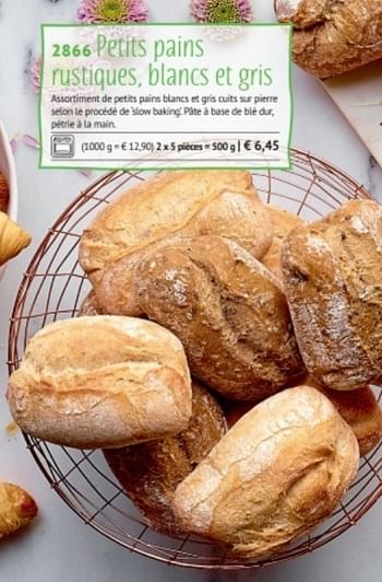 Promotions Petits pains rustiques. blancs et gris - Produit maison - Bofrost - Valide de 23/02/2018 à 30/03/2018 chez Bofrost