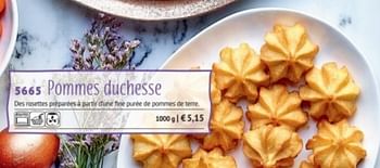 Promotions Pommes duchesse - Produit maison - Bofrost - Valide de 23/02/2018 à 30/03/2018 chez Bofrost