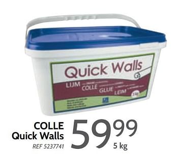 Promotions Colle quick walls - Quick Walls - Valide de 06/03/2018 à 26/03/2018 chez BricoPlanit