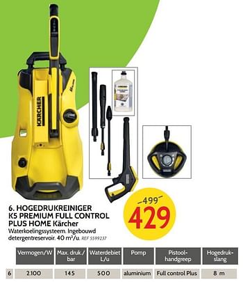 Promotions Hogedrukreiniger k5 premium full control plus home kärcher - Kärcher - Valide de 06/03/2018 à 26/03/2018 chez BricoPlanit