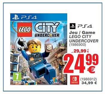 Promoties Jeu - game lego city undercover - Warner Brothers Interactive Entertainment - Geldig van 06/03/2018 tot 19/03/2018 bij Cora
