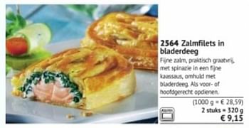 Promoties Zalmfilets in bladerdeeg - Huismerk - Bofrost - Geldig van 01/03/2018 tot 31/08/2018 bij Bofrost