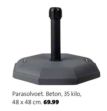 Promoties Parasolvoet. beton - Huismerk - Intratuin - Geldig van 01/03/2018 tot 31/12/2018 bij Intratuin