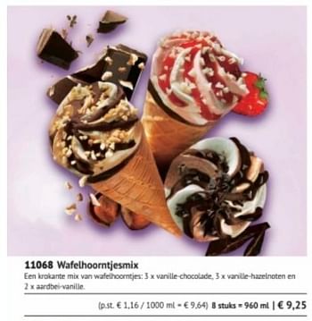Promoties Wafelhoorntjesmix - Huismerk - Bofrost - Geldig van 01/03/2018 tot 31/08/2018 bij Bofrost