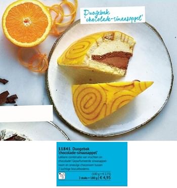 Promoties Duogebak chocolade sinaasappel - Huismerk - Bofrost - Geldig van 01/03/2018 tot 31/08/2018 bij Bofrost