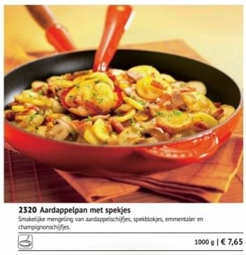 Promoties Aardappelpan met spekjes - Huismerk - Bofrost - Geldig van 01/03/2018 tot 31/08/2018 bij Bofrost