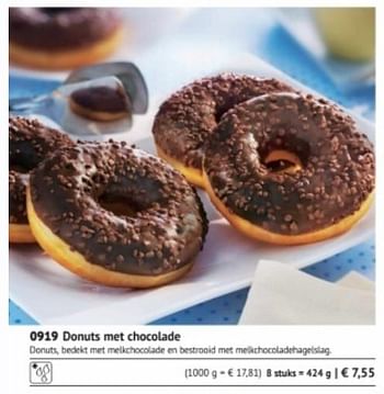 Promotions Donuts met chocolade - Produit maison - Bofrost - Valide de 01/03/2018 à 31/08/2018 chez Bofrost