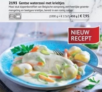 Promotions Gentse waterzooi met krieltjes - Produit maison - Bofrost - Valide de 01/03/2018 à 31/08/2018 chez Bofrost