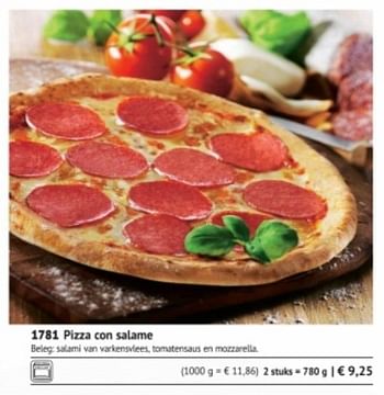 Promoties Pizza con salame - Huismerk - Bofrost - Geldig van 01/03/2018 tot 31/08/2018 bij Bofrost