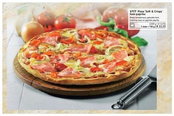 Promoties Pizza soft + crispy ham-paprika - Huismerk - Bofrost - Geldig van 01/03/2018 tot 31/08/2018 bij Bofrost