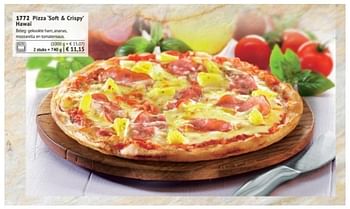 Promoties Pizza soft + crispy hawaï - Huismerk - Bofrost - Geldig van 01/03/2018 tot 31/08/2018 bij Bofrost