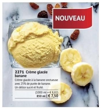 Promotions Crème glacée banane - Produit maison - Bofrost - Valide de 01/03/2018 à 31/08/2018 chez Bofrost
