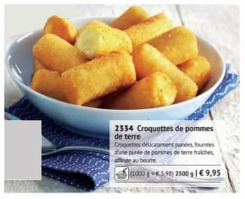 Promoties Croquettes de pommes de terre - Huismerk - Bofrost - Geldig van 01/03/2018 tot 31/08/2018 bij Bofrost