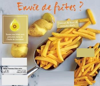 Promotions Pommes frites, extra - Produit maison - Bofrost - Valide de 01/03/2018 à 31/08/2018 chez Bofrost