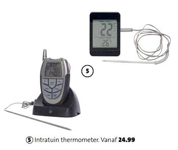 Promoties Intratuin thermometer - Huismerk - Intratuin - Geldig van 01/03/2018 tot 31/12/2018 bij Intratuin