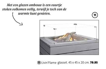 Promoties Livin`flame glasset - Livin Flame - Geldig van 01/03/2018 tot 31/12/2018 bij Intratuin