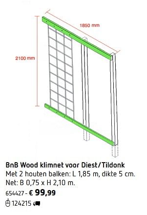 Promotions Bnb wood klimnet voor diest-tildonk - BNB Wood - Valide de 05/03/2018 à 31/08/2018 chez Dreamland