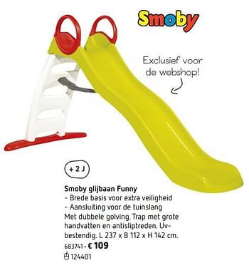 Promoties Smoby glijbaan funny - Smoby - Geldig van 05/03/2018 tot 31/08/2018 bij Dreamland