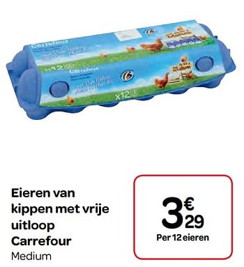 Promotions Eieren van kippen met vrije uitloop carrefour - Produit maison - Carrefour  - Valide de 07/03/2018 à 19/03/2018 chez Carrefour