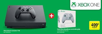 Promoties Xbox one x console 1 tb + xbox one draadloze controller grijs - Microsoft - Geldig van 07/03/2018 tot 19/03/2018 bij Carrefour