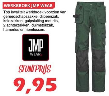 Promoties Werkbroek jmp wear - JMP - Geldig van 28/02/2018 tot 25/03/2018 bij Itek