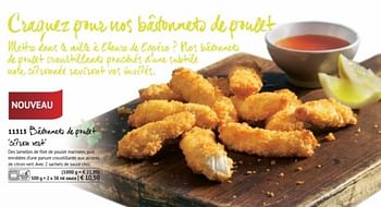 Promotions Badonnets de poulet citron vert - Produit maison - Bofrost - Valide de 01/03/2018 à 31/08/2018 chez Bofrost