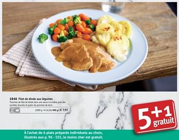 Promotions Filet de dinde aux légumes - Produit maison - Bofrost - Valide de 01/03/2018 à 31/08/2018 chez Bofrost