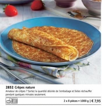 Promotions Crêpes nature - Produit maison - Bofrost - Valide de 01/03/2018 à 31/08/2018 chez Bofrost