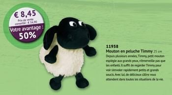 Promotions Mouton en peluche timmy - Produit maison - Bofrost - Valide de 01/03/2018 à 31/08/2018 chez Bofrost