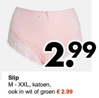 Promoties Slip dames - Huismerk - Wibra - Geldig van 05/03/2018 tot 24/03/2018 bij Wibra