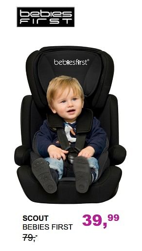 Promoties Scout bebies first - bebiesfirst - Geldig van 04/03/2018 tot 31/03/2018 bij Baby & Tiener Megastore