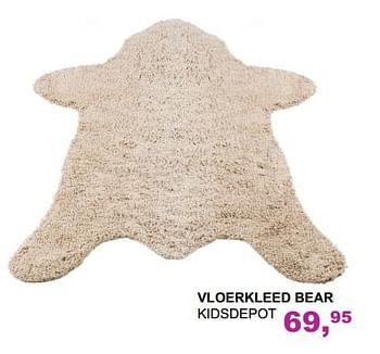 Promoties Vloerkleed bear kidsdepot - KidsDepot  - Geldig van 04/03/2018 tot 31/03/2018 bij Baby & Tiener Megastore