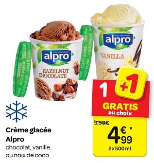 Promotions Crème glacée alpro - Alpro - Valide de 07/03/2018 à 19/03/2018 chez Carrefour