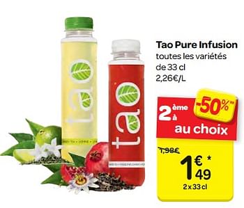 Promotions Tao pure infusion - Tao - Valide de 07/03/2018 à 19/03/2018 chez Carrefour