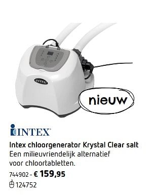 Promotions Intex chloorgenerator krystal clear salt - Intex - Valide de 05/03/2018 à 31/08/2018 chez Dreamland