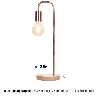 Promoties Tafellamp daphne - Huismerk - Kwantum - Geldig van 12/03/2018 tot 25/03/2018 bij Kwantum