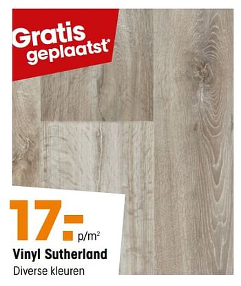 Promoties Vinyl sutherland - Huismerk - Kwantum - Geldig van 12/03/2018 tot 25/03/2018 bij Kwantum