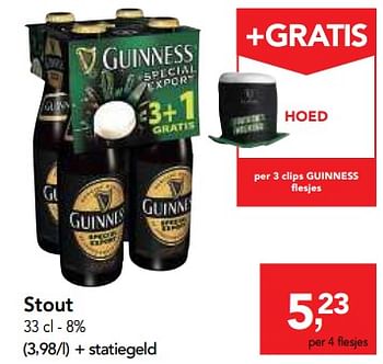 Promoties Guinness stout - Guinness - Geldig van 14/03/2018 tot 27/03/2018 bij Makro