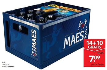 Promoties Maes pils - Maes - Geldig van 14/03/2018 tot 27/03/2018 bij Makro