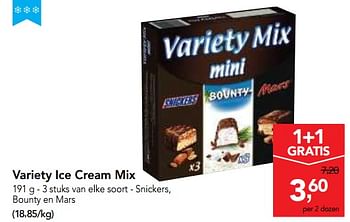 Promoties Variety ice cream mix - Mars Snacks - Geldig van 14/03/2018 tot 27/03/2018 bij Makro