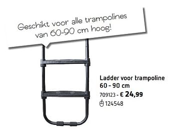 Promoties Ladder voor trampoline - Huismerk - Dreamland - Geldig van 05/03/2018 tot 31/08/2018 bij Dreamland