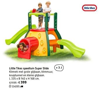 Promoties Little tikes speeltuin super slide - Little Tikes - Geldig van 05/03/2018 tot 31/08/2018 bij Dreamland