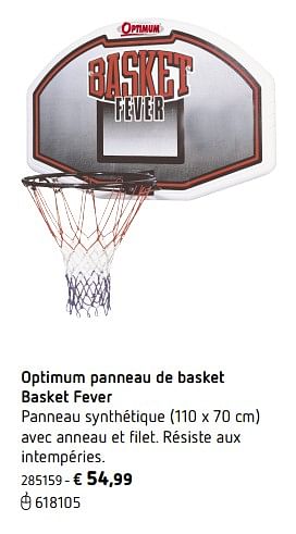 Promoties Optimum panneau de basket basket fever - Optimum - Geldig van 05/03/2018 tot 31/08/2018 bij Dreamland