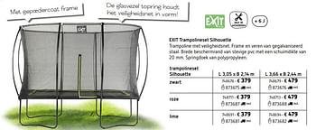 Promoties Exit trampolineset silhouette - Exit - Geldig van 05/03/2018 tot 31/08/2018 bij Dreamland